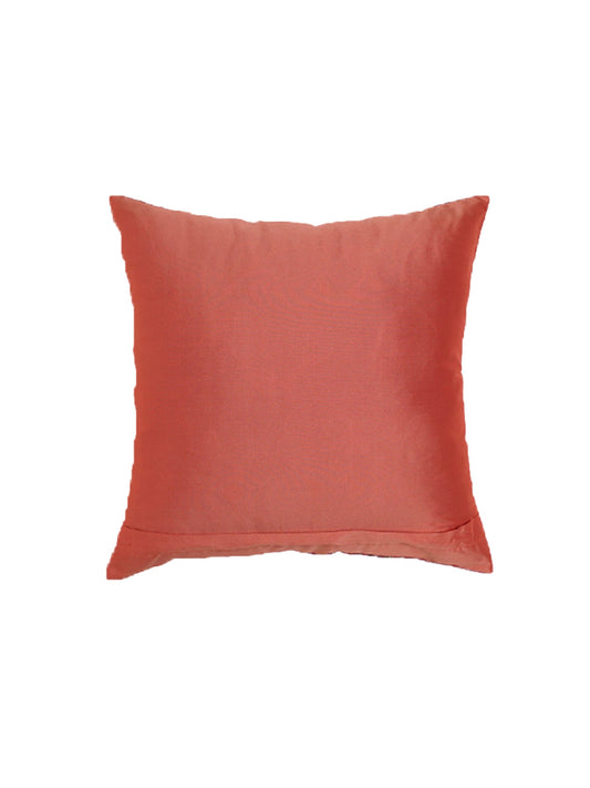Embroidered Cushion Cover 100% Polyester Pink - 16"x16"