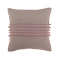 Embroidered Cushion Cover Cotton Blend   Grey - 16" X 16"