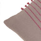 Embroidered Cushion Cover Cotton Blend   Grey - 16" X 16"