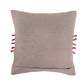 Embroidered Cushion Cover Cotton Blend   Grey - 16" X 16"