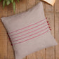 Embroidered Cushion Cover Cotton Blend   Grey - 16" X 16"