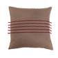 Embroidered Cushion Cover Cotton Blend Brown- 16"x16"