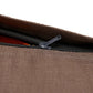 Embroidered Cushion Cover Cotton Blend Brown- 16"x16"