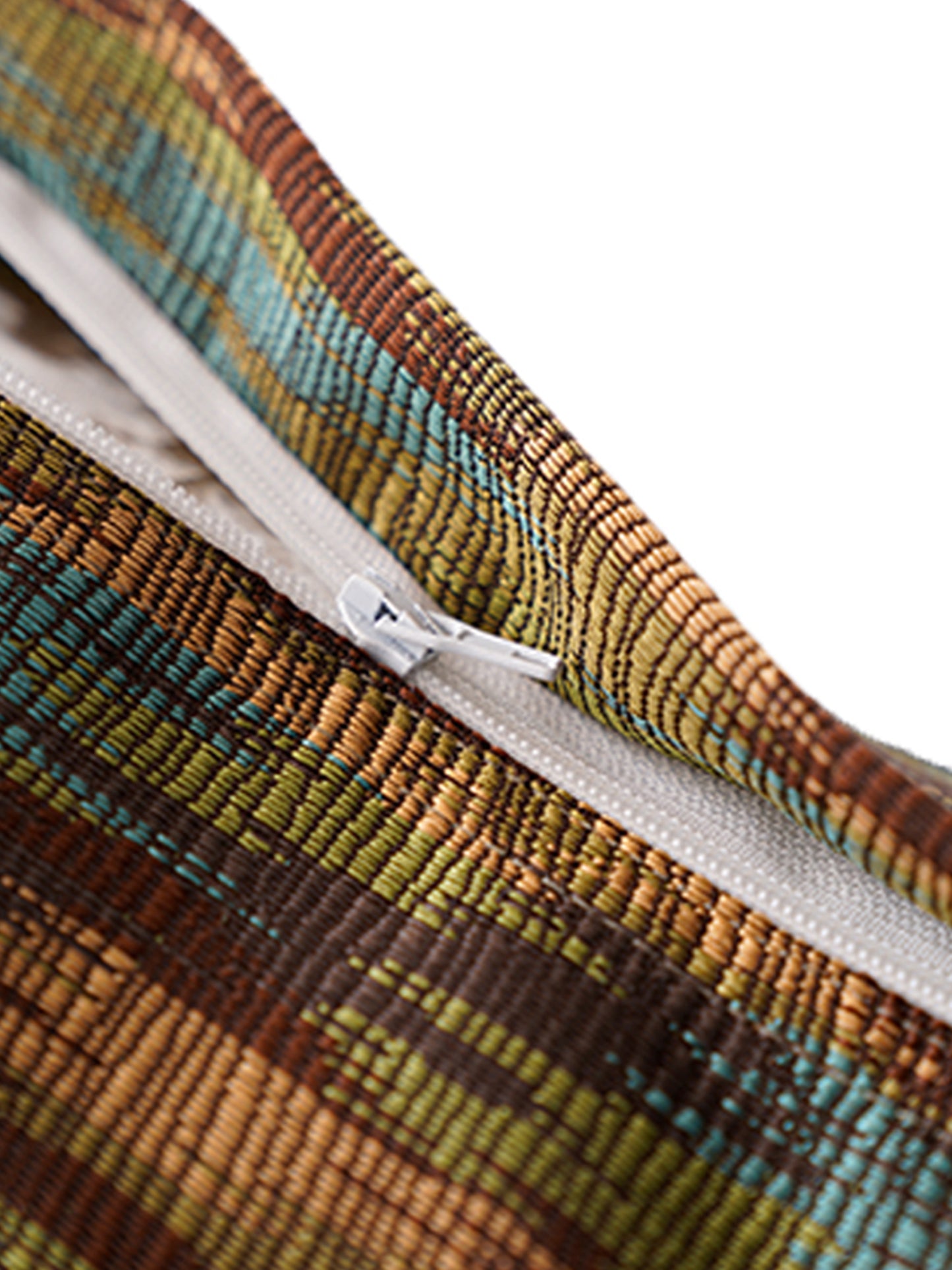 Cushion Cover Polyester Blend Abstract Brown - 24" X 24"