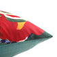 Red Printed Cushion Cover Cotton Polyester Blend Multi - 12" x 22"