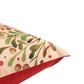 Printed and Antique golden Embroidery Cushion Cover Cotton Polyester Beige - 16" x 16"