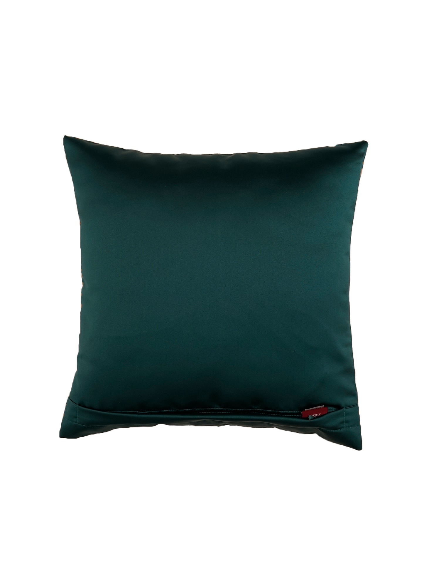 Cushion Cover Polycanvas Ocher Blue Contemporary Ocher Blue - 16" X 16"