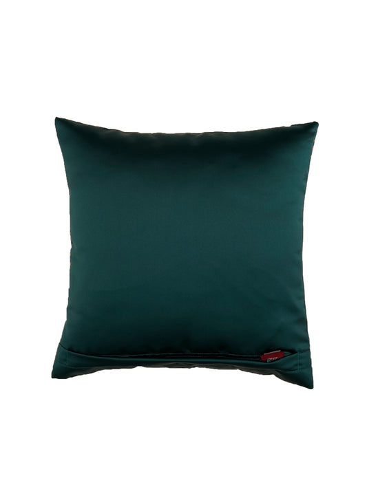 Cushion Cover Polycanvas Ocher Blue Contemporary Ocher Blue - 16" X 16"