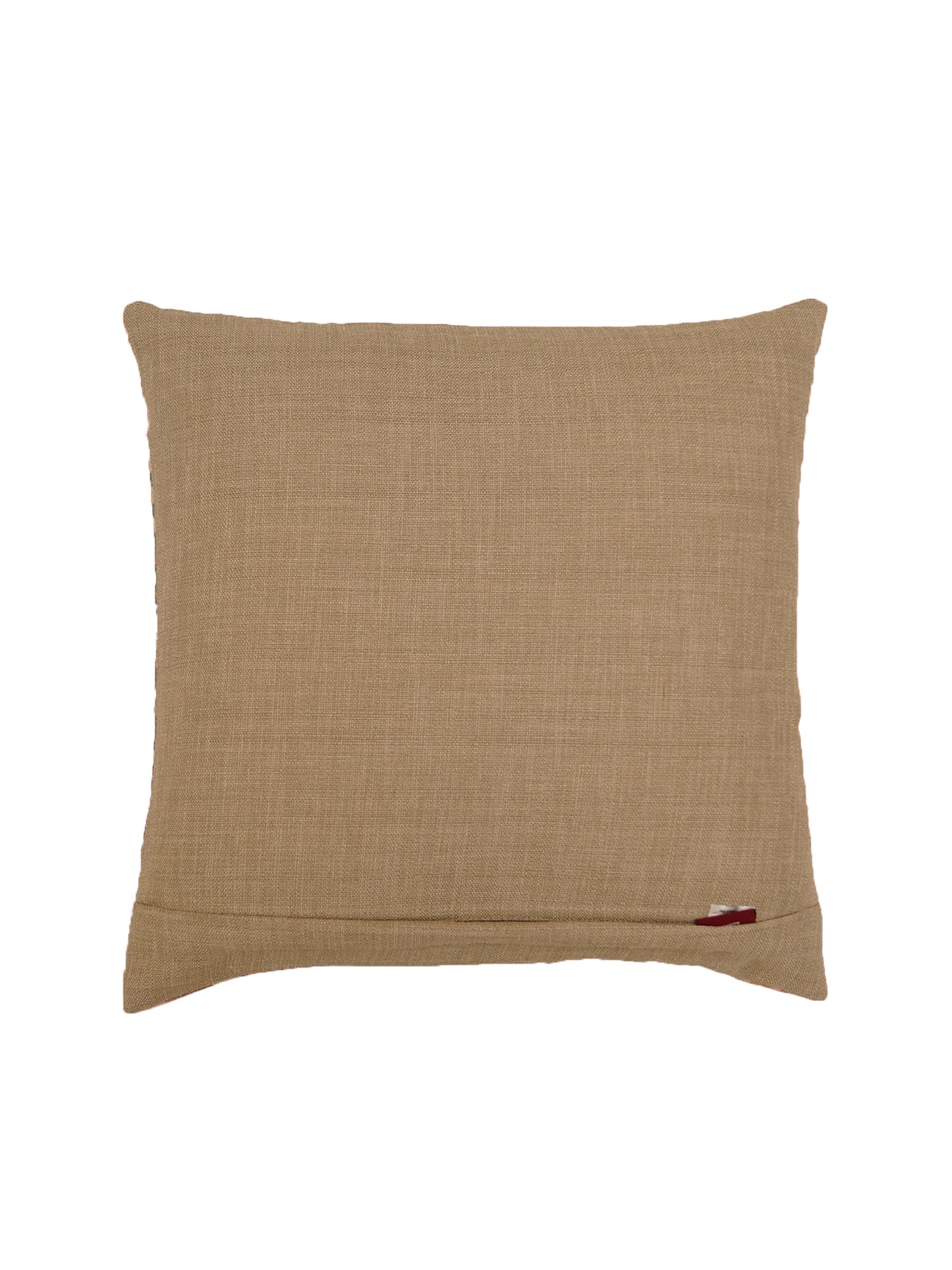 Cushion Cover Polycanvas Ocher Grey Contemporary Ocher Grey - 16" X 16"