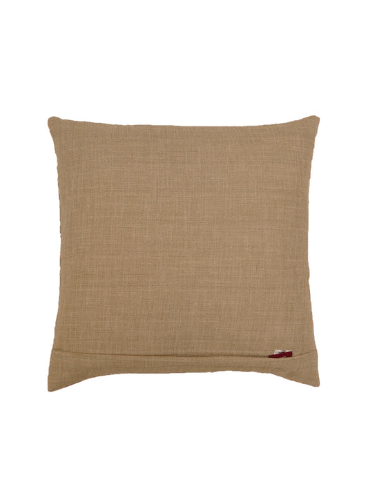Cushion Cover Polycanvas Ocher Grey Contemporary Ocher Grey - 16" X 16"