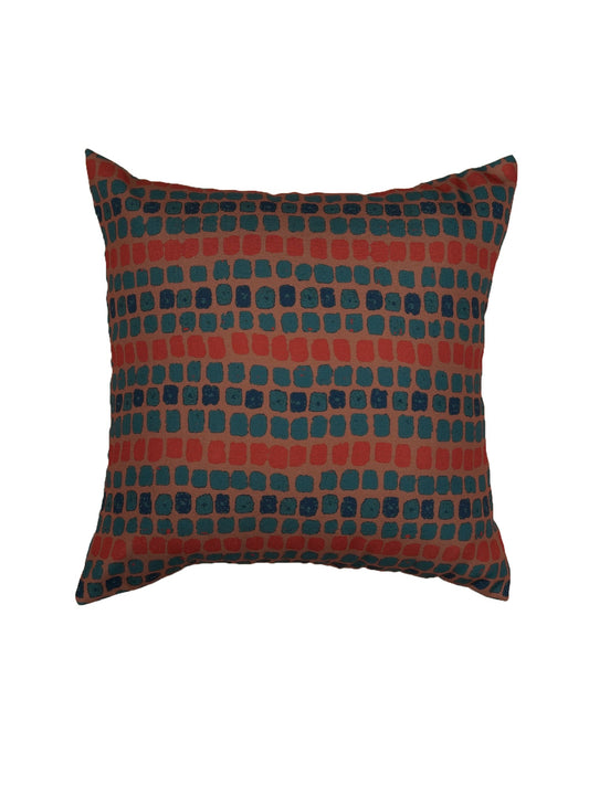 Cushion Cover Polycanvas Modern Bandhani Multi - 16" X 16"