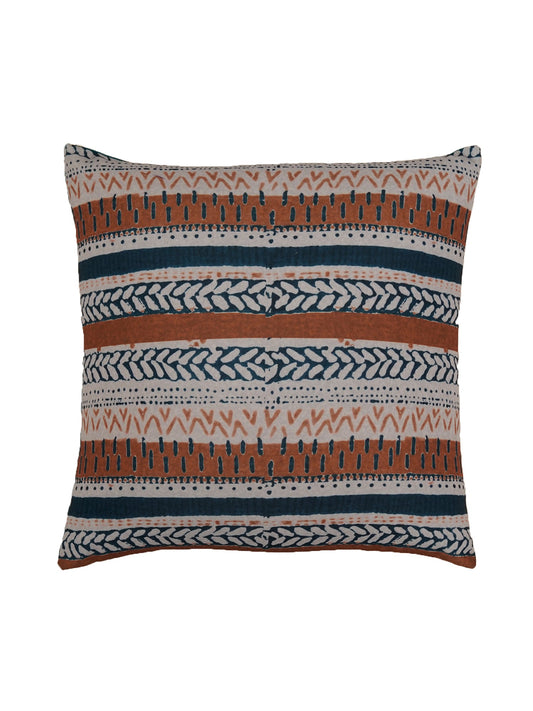 Cushion Cover Polycanvas Contemporary Indian Tribal Multi - 16" X 16"