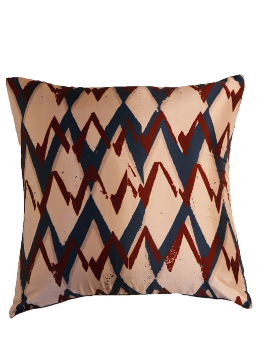 Cushion Cover Printed Poly Canvas Abstract Geometric Light Grey - 16"x16"