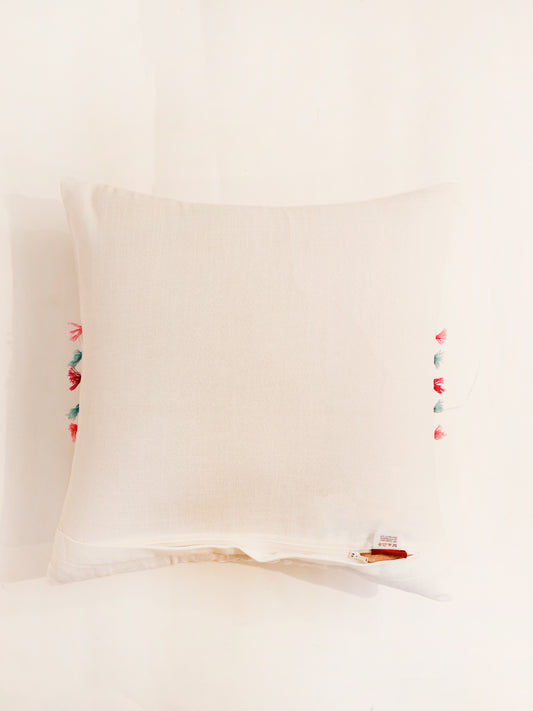 Technique Cushion Cover Cotton Blend White - 16"x16"
