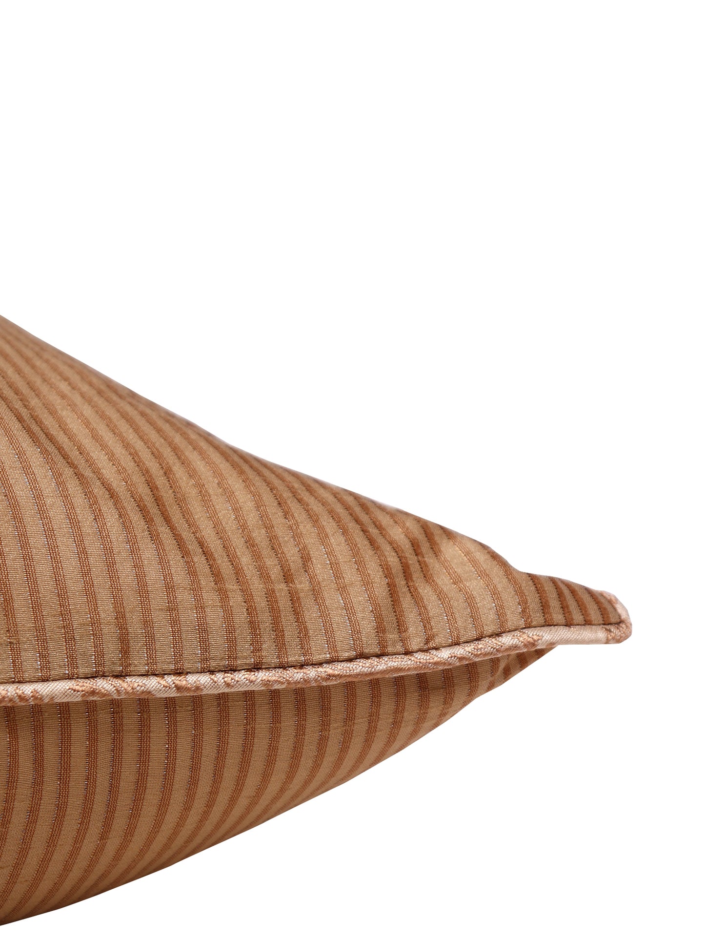 Cushion Cover Cotton Blend Self Textured Brocade Mustard - 16" X 16"