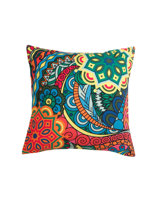 Cushion Covers Digitally Print Abstract Bohemian Multi - 16" X 16"