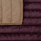 Quilt with 2 Pillow Shams Decorative Polyester Self Textured Reversible Purple/Cream - (90" X 108" ; Pillow - 17" X 27")