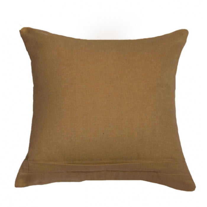 Cushion Covers Set Of 3 Polyster Box Pleated Black And Yellow  - 16"X16"