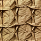 Cushion Covers Set Of 3 Polyster Box Pleated Black And Yellow  - 16"X16"