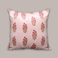 Printed Cushion Cover Velvet Peach Floral - 20" X 20"